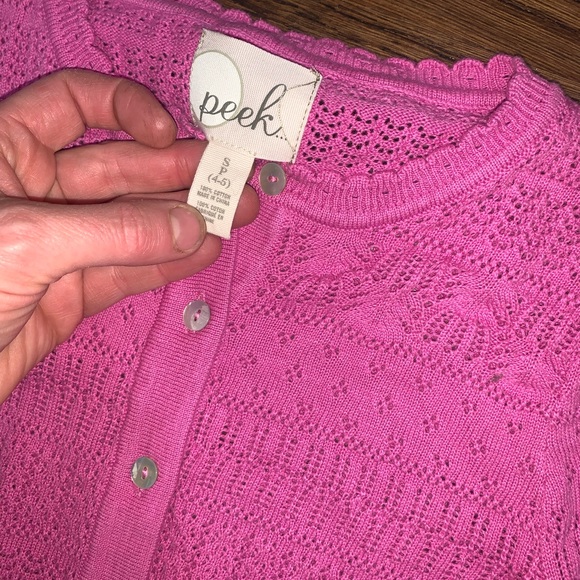 Peek Pink Shimmer Layering Top Size S (4/5) - Picture 2 of 2